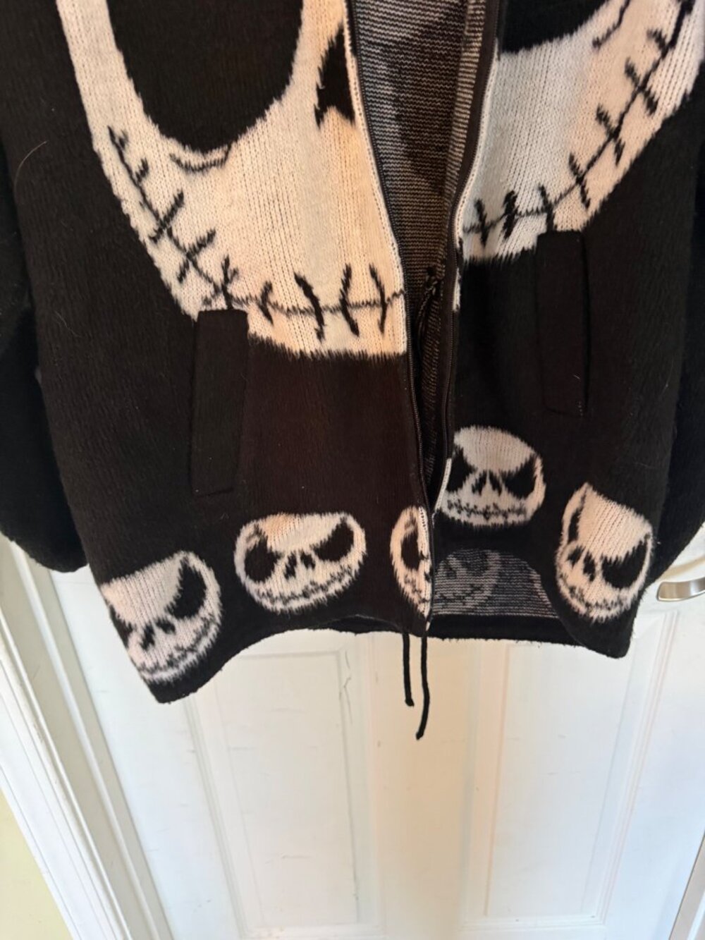 TEJIDOS RUMINAHUI Jack Skellington Nightmare Before Christmas Wool Sweater L/XL - Picture 9 of 9